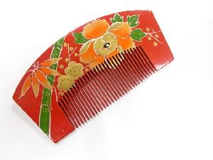 アンティーク　漆塗り蒔絵　櫛